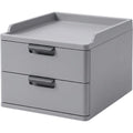 Zvka Modular Desktop Drawer Box 2 Drawers Gray - Product view