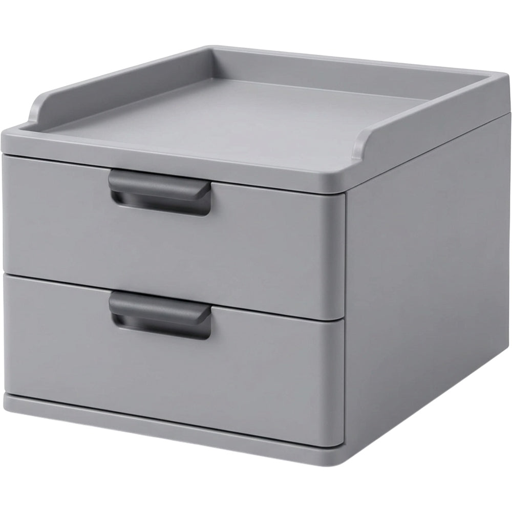 Zvka Modular Desktop Drawer Box 2 Drawers Gray - Product view