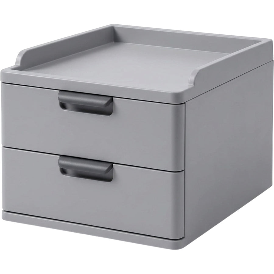 Zvka Modular Desktop Drawer Box 2 Drawers Gray